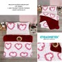 ETE HOMETEX ÇİFT KİŞİLİK LÜX WELSOFT YORGAN 195X215CM LOVE BORDO 8696474231946